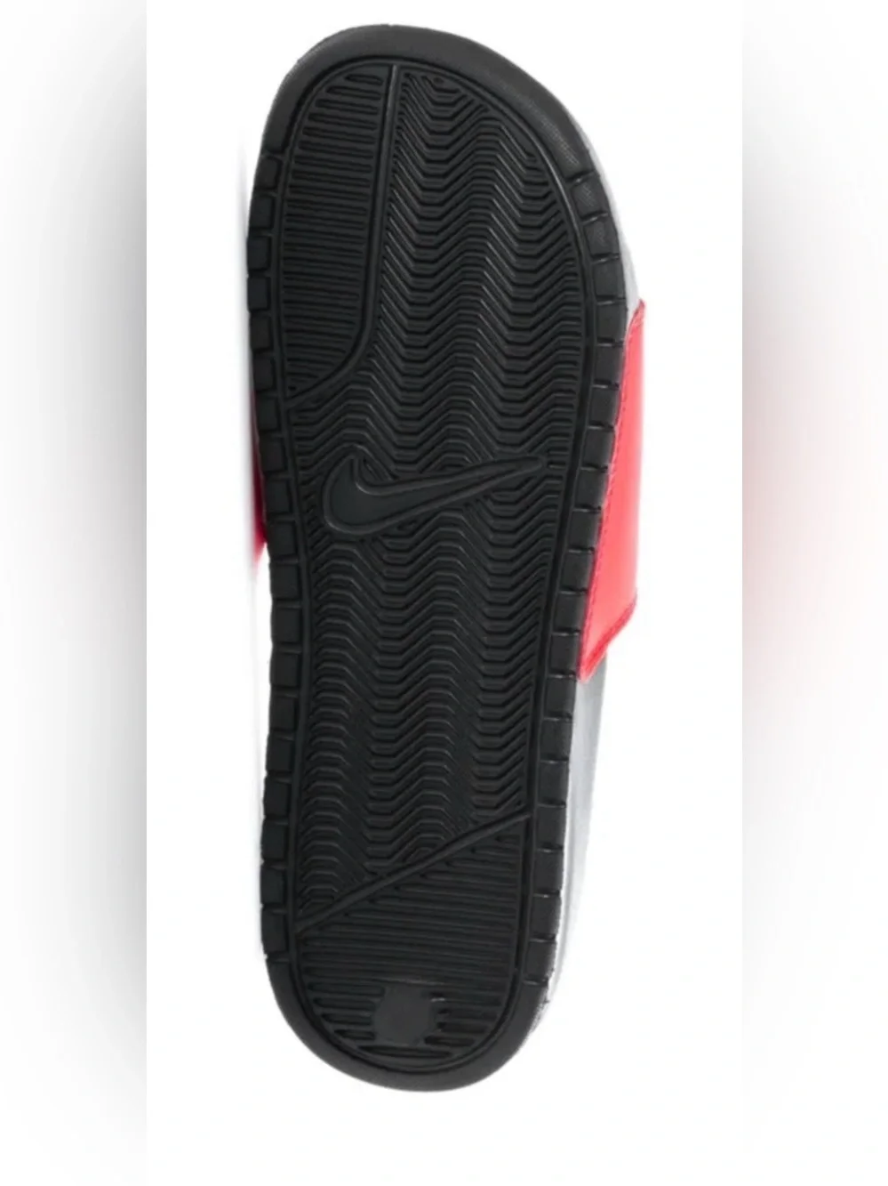Nike Benassi JDI Just Do It Slides Sandals Slippers Red Black 343880-605 11,12